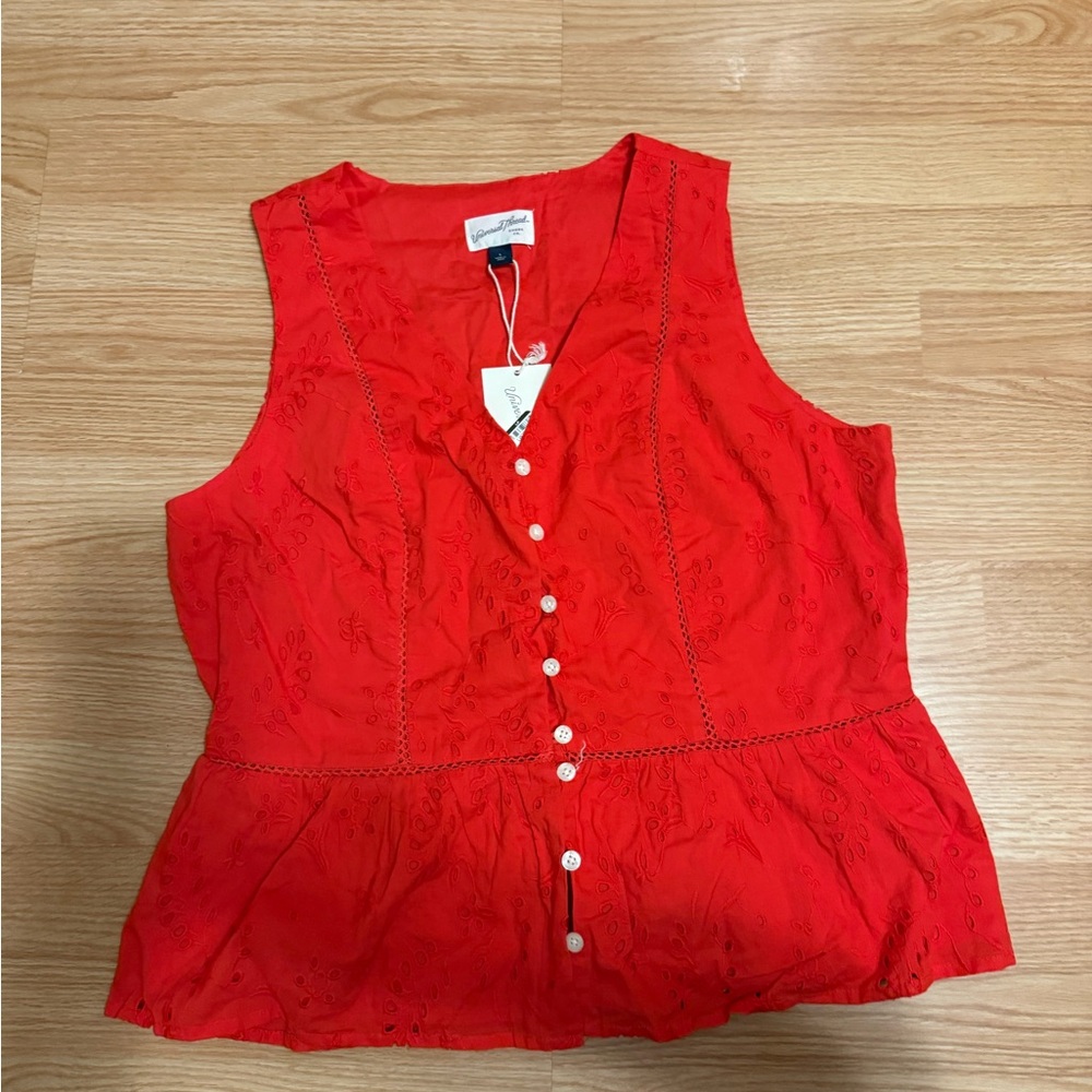 Sleeveless Blouse/Shirt Size Large